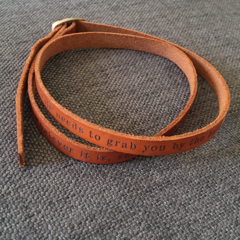 Brown multi wrap bracelet